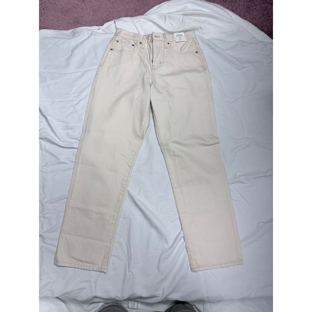 J.Crew Slouchy Boyfriend Jean Natural Off-White Denim BD367 Size 25 NWT